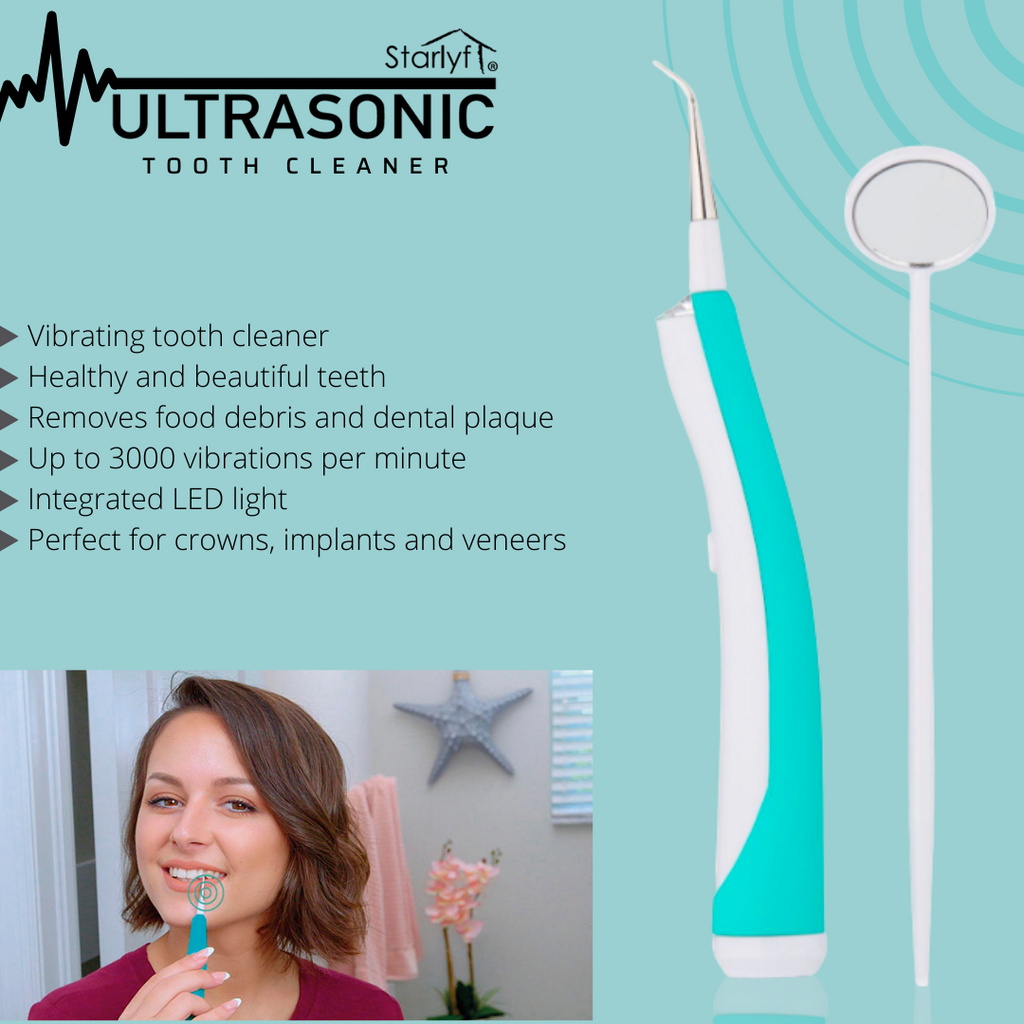 Ultrasonic - Limpiador Dental con Vibración de Alta Frecuencia para Limpieza Profunda y Efectiva